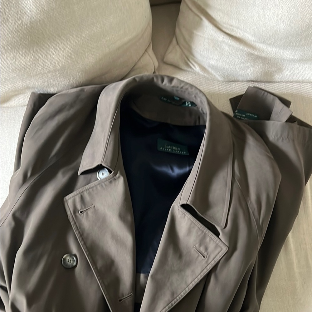 Classic Taupe Trench Coat *w/ 2 free gifted trenches* - Picture 5 of 17